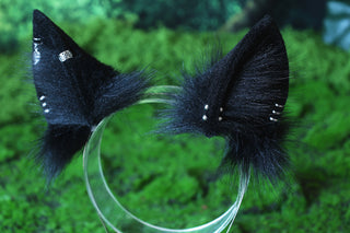 Black puppy ear and tail butt plug set puppy kemonomimi faux fur shepherd dog tail and ear Shiba Inu dog ear and tail set animal cosplay puppy play