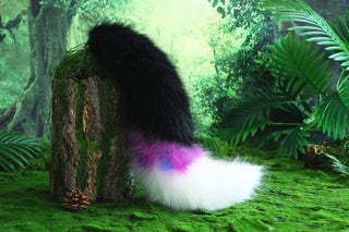 Faux fur fox ear and tail butt plug curved wolf tail and ear cat tail and ear kitten ear and tail set anime cosplay ear  fox kemonomimi wolf petplay