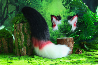 Fox ear and tail butt plug faux fur fox kemonomimi wolf ear and tail anime cosplay petplay cat ear and tail kitten ear and tail furry tail therian ear