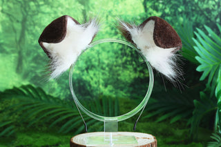 Dark brown white shepherd dog tail and ear set Shiba Inu dog ear and tail animal cosplay petplay puppy ears and tail kemonomimi puppy play ears