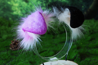 Faux fur shepherd dog tail and ear set shiba Inu dog ear and tail big curved puppy tail anime cosplay petplay light puppy ear and tail kemonomimi