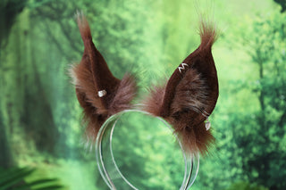 faux fur squirrel ear and tail butt plug squirrel tail and ear set animal cosplay squirrel ear and tail furry squirrel kemonomimi squirrel therian