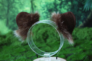 Realistic Faux fur lion ear and tail butt plug set kemonomimi lion tail and ear headband petplay anime cosplay furry lion therian halloween gifts