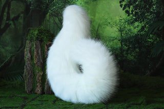White puppy ear and tail butt plug puppy kemonomimi faux fur shepherd dog tail and ear Shiba Inu dog ear and tail set animal cosplay puppy play