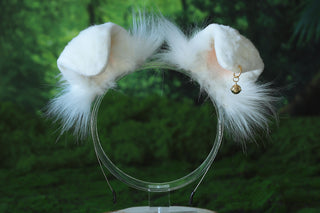 White puppy ear and tail butt plug puppy kemonomimi faux fur shepherd dog tail and ear Shiba Inu dog ear and tail set animal cosplay puppy play