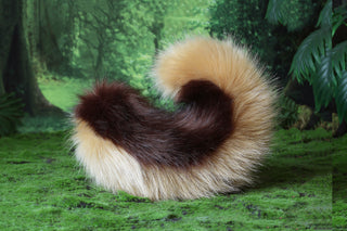 Faux fur shepherd dog tail and ear set brown Shiba Inu dog ear and tail anime cosplay therian puppy ear and tail plug puppy girl kemonomimi