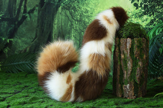 Realistic faux fur cat tail and ear kemonomimi kitten ear and tail anime cosplay therian puppy ear and tail dog tail and ears furry kitty