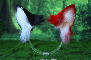 Faux fur cat tail and ear kitten ear and tail anime cosplay therian fox ear and tail wolf ear and tail cat girl kemonomimi halloween gifts