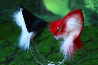 Faux fur cat tail and ear kitten ear and tail anime cosplay therian fox ear and tail wolf ear and tail cat girl kemonomimi halloween gifts