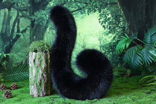 Realistic faux fur cat ears and tail black kitten ears and tail butt plug kittenplay anime cosplay fox ears and tail wolf ear and tail kemonomimi therian