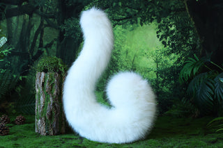 Realistic faux fur cat ears and tail white kitten ears and tail butt plug kittenplay anime cosplay fox ears and tail therian wolf ear and tail kemonomimi