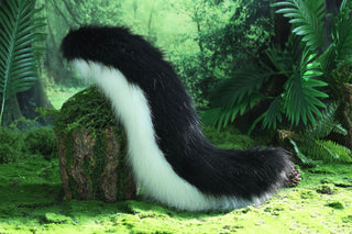 black white faux fur fox ear and tail butt plug furry fox kemonomimi wolf tail and ear wolf therian kittenplay cat ear headband petplay anime cosplay