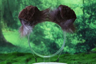 Faux fur shepherd dog tail and ear set brown Shiba Inu dog ear and tail anime cosplay therian puppy ear tail butt plug puppy girl kemonomimi puppy boy