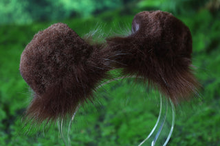 Faux fur shepherd dog tail and ear set brown Shiba Inu dog ear and tail anime cosplay therian puppy ear tail butt plug puppy girl kemonomimi puppy boy