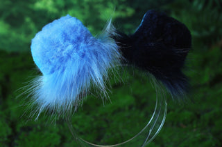 Faux fur blue Splicing shepherd dog tail and ear Shiba Inu dog ear and tail anime cosplay therian puppy ear tail puppy girl kemonomimi puppy boy