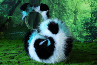 Faux fur Splicing shepherd dog tail and ear Shiba Inu dog ear and tail butt plug anime cosplay therian puppy ear tail puppy girl kemonomimi puppy boy