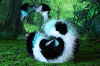 Faux fur Splicing shepherd dog tail and ear Shiba Inu dog ear and tail butt plug anime cosplay therian puppy ear tail puppy girl kemonomimi puppy boy