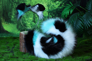 Faux fur Splicing shepherd dog tail and ear Shiba Inu dog ear and tail butt plug anime cosplay therian puppy ear tail puppy girl kemonomimi puppy boy