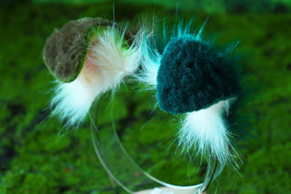 Faux fur shepherd dog tail and ear green white splicing shiba Inu dog ear and tail butt plug anime cosplay therian puppy ear and tail puppy girl kemonomimi