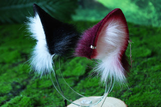 Faux fur puppy ears and tail shepherd dog tail plug and ear set shiba Inu dog ear and tail anime cosplay therian puppy girl kemonomimi puppy boy