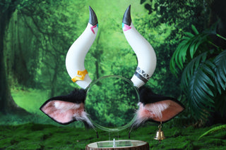 Varesa Genshin Impact Cosplay Ear And Tail Pink Genshin Impact Varesa Cosplay Costume Ears And Tail Anime Girl Cow Ear And Tail Kemonomimi