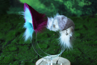 Faux fur shepherd dog tail and ear set Shiba Inu dog ear and tail plug anime cosplay therian puppy ear tail puppy kemonomimi furry puppy girl