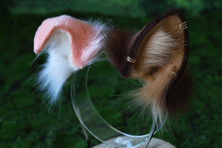 Faux fur shepherd dog tail and ear shiba Inu dog ear and tail anime cosplay therian puppy ear and tail puppy girl kemonomimi puppy play
