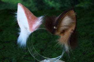 Faux fur shepherd dog tail and ear shiba Inu dog ear and tail anime cosplay therian puppy ear and tail puppy girl kemonomimi puppy play