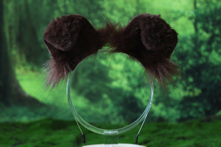 Brown puppy ear and tail butt plug puppy kemonomimi faux fur shepherd dog tail and ear Shiba Inu dog ear and tail set animal cosplay puppy play