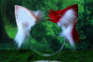 Fluffy faux fur cat ear and tail kitten ears and tail kittenplay anime cosplay kitty ear and tail short kitten tail kemonomimi cat therian