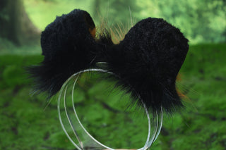 Black brown shepherd dog tail and ear set faux fur shiba Inu dog ear and tail anime cosplay therian puppy ear and tail butt plug puppy girl kemonomimi