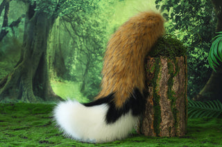 Faux fur fox ear and tail butt plug wolf tail and ear cat tail and ear kitten ear and tail anime cosplay fox kemonomimi wolf therian petplay