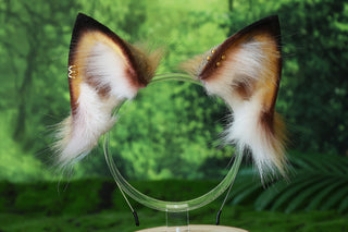 Faux fur fox ear and tail butt plug wolf tail and ear cat tail and ear kitten ear and tail anime cosplay fox kemonomimi wolf therian petplay
