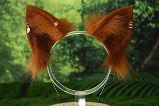 Fox tail and ear set realistic faux fur wolf ear and tail butt plug anime cosplay therian cat ear and tail kitten ears and tail kemonomimi furry ears