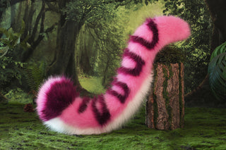 Raora panthera cosplay faux fur beeg cat ear and tail role play bengal cat ear and tail therian leopard cat kemonomimi halloween gift