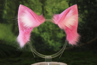 Raora panthera cosplay faux fur beeg cat ear and tail role play bengal cat ear and tail therian leopard cat kemonomimi halloween gift