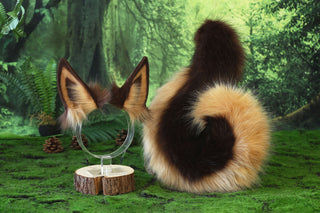 German shepherd dog tail butt plug and ear cosplay alsatian wolf dog faux fur shiba Inu dog ears and tail puppy kemonomimi border collie dog therian
