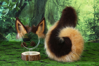 German shepherd dog tail butt plug and ear cosplay alsatian wolf dog faux fur shiba Inu dog ears and tail puppy kemonomimi border collie dog therian
