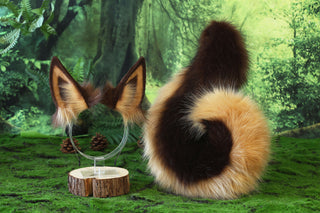 German shepherd dog tail butt plug and ear cosplay alsatian wolf dog faux fur shiba Inu dog ears and tail puppy kemonomimi border collie dog therian