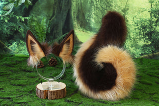 German shepherd dog tail butt plug and ear cosplay alsatian wolf dog faux fur shiba Inu dog ears and tail puppy kemonomimi border collie dog therian