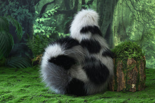 Gray calico Shepherd dog tail and ear faux fur Splicing Shiba Inu dog ear and tail anime cosplay therian puppy ear and tail butt plug dog kemonomimi