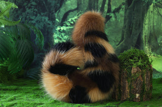 Brown calico Shepherd dog tail and ear faux fur Splicing Shiba Inu dog ear and tail butt plug puppy ear and tail dog kemonomimi anime cosplay therian