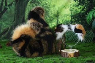 Calico Shepherd dog tail and ear brown faux fur Splicing Shiba Inu dog ear and tail butt plug puppy ear and tail dog kemonomimi anime cosplay therian
