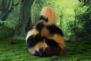 Calico faux fur shepherd dog tail butt plug and ear Splicing Shiba Inu dog ear and tail anime cosplay therian puppy ear tail dog girl kemonomimi puppy