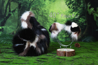 Calico Shepherd dog tail and ear faux fur Splicing Shiba Inu dog ear and tail butt plug anime cosplay kemonomimi puppy ear and tail dog therian furry