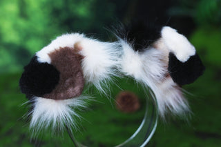 Calico Shepherd dog tail and ear faux fur Splicing Shiba Inu dog ear and tail butt plug anime cosplay kemonomimi puppy ear and tail dog therian furry