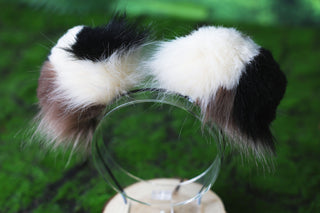 Calico Shepherd dog tail and ear faux fur Splicing Shiba Inu dog ear and tail butt plug anime cosplay kemonomimi puppy ear and tail dog therian furry