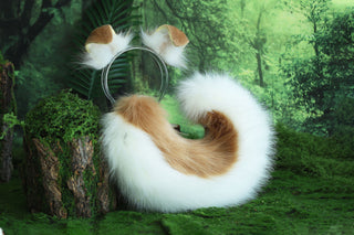 Shepherd dog tail and ear Shiba Inu dog ear and tail plug animal cosplay petplay kemonomimi puppy girl