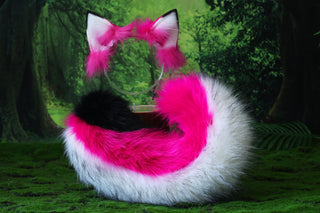 Husky dog ear and tail set puppy ear and tail butt plug set animal cosplay puppy play petplay dog ear and dog tail set puppy tail and ear kemonomimi