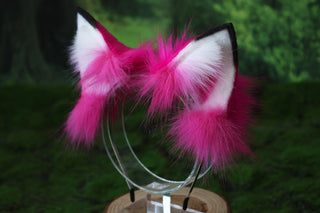 Husky dog ear and tail set puppy ear and tail butt plug set animal cosplay puppy play petplay dog ear and dog tail set puppy tail and ear kemonomimi